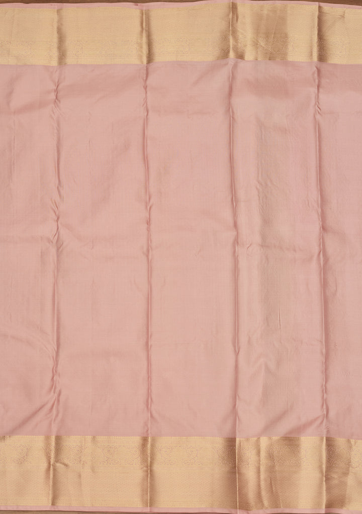 Mauve Zariwork (Gold) Silk Saree