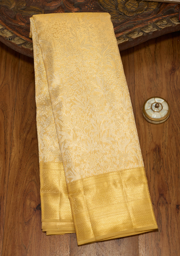 Gold Zariwork (Gold) Silk Saree