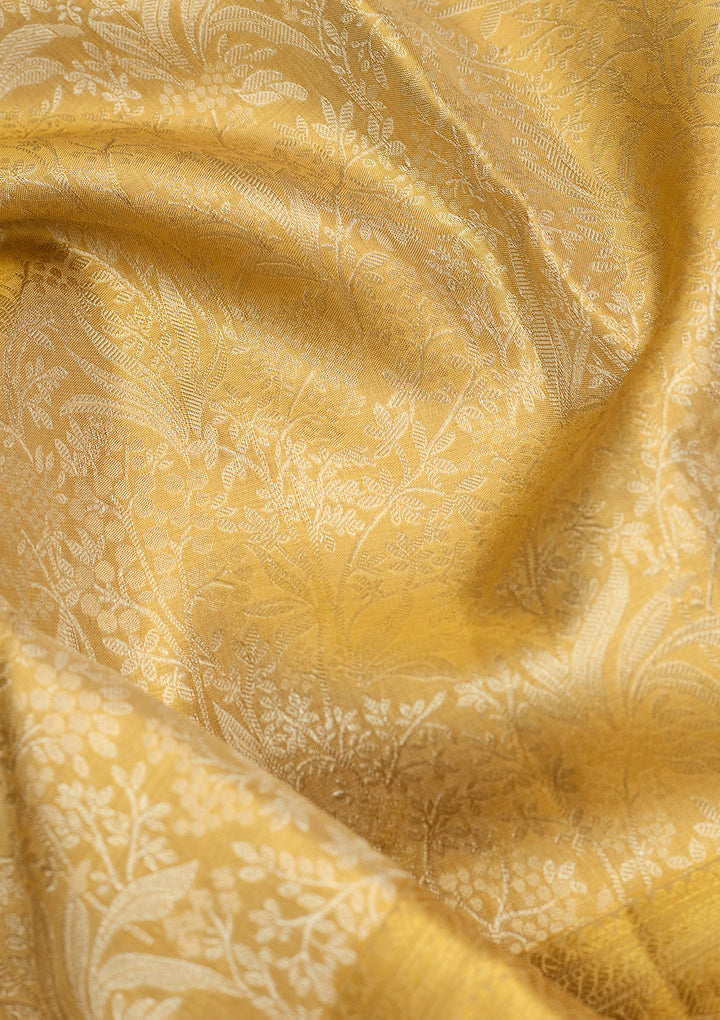 Gold Zariwork (Gold) Silk Saree
