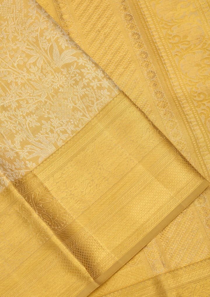 Gold Zariwork (Gold) Silk Saree