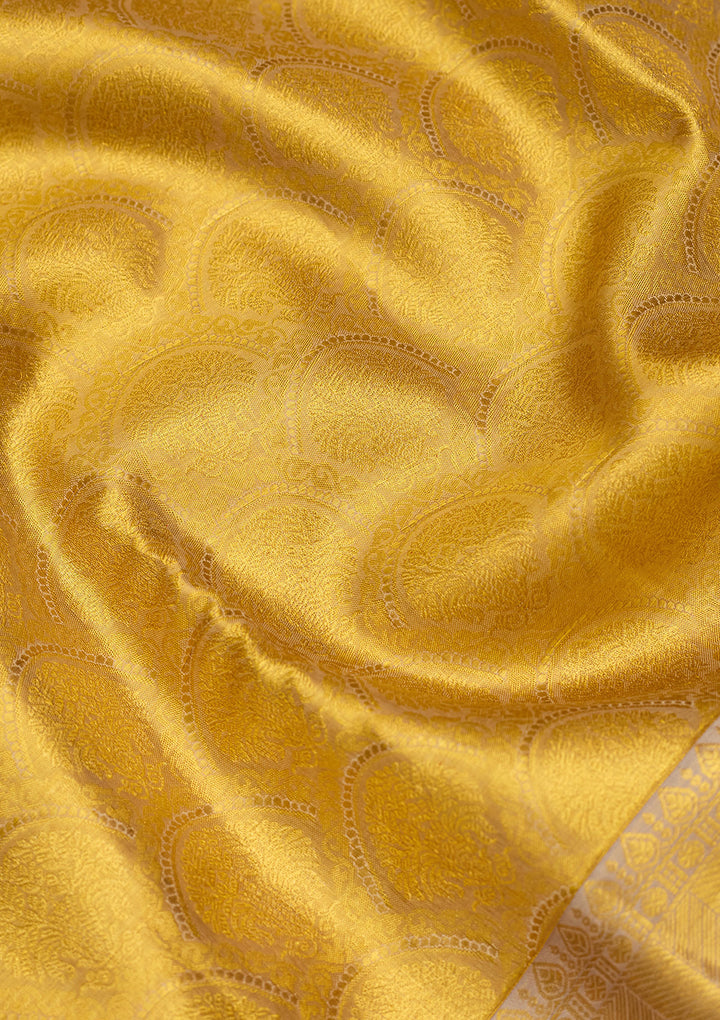 Gold Zariwork (Gold) Silk Silk Saree
