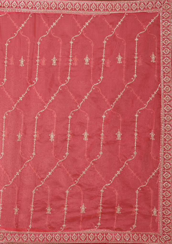 Parrot Green Sequins Soft Raw Silk Readymade Salwar Suit