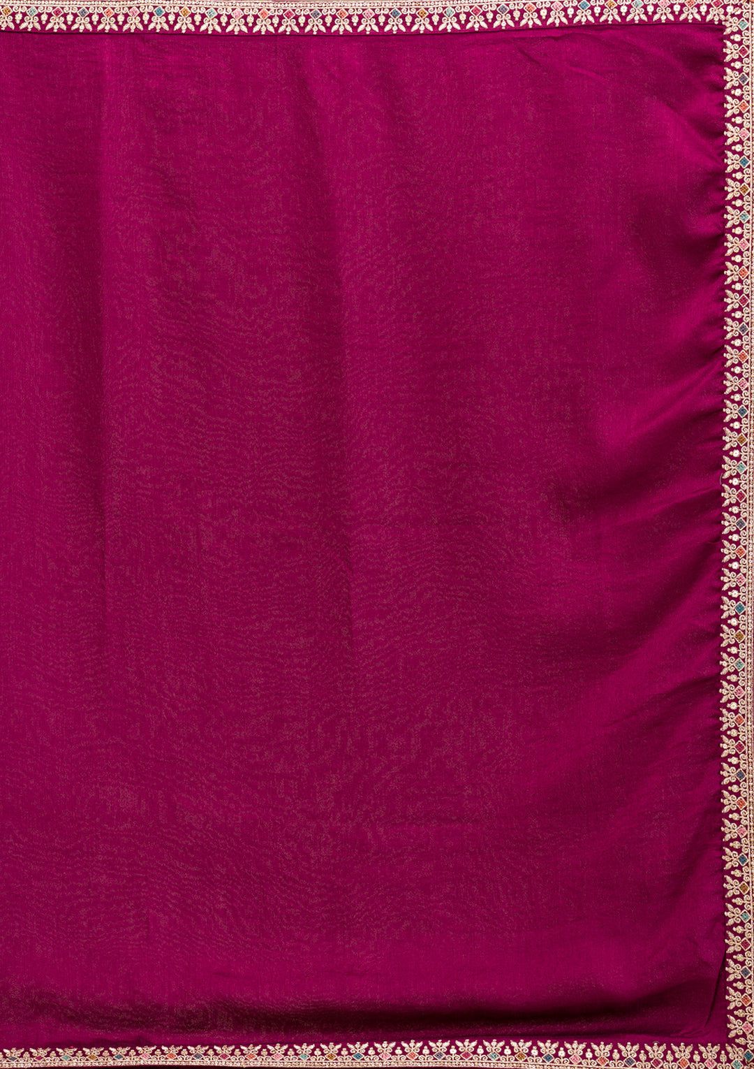 Wine Zariwork (Gold) Soft Raw Silk Readymade Salwar Suit