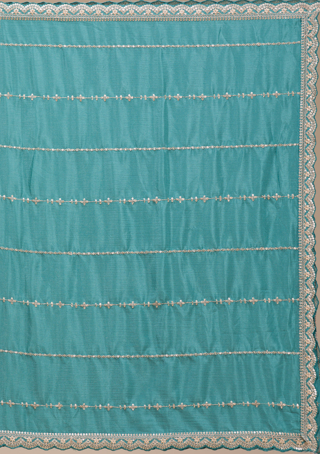 Sea Green Cording Dola Silk Readymade salwar suit