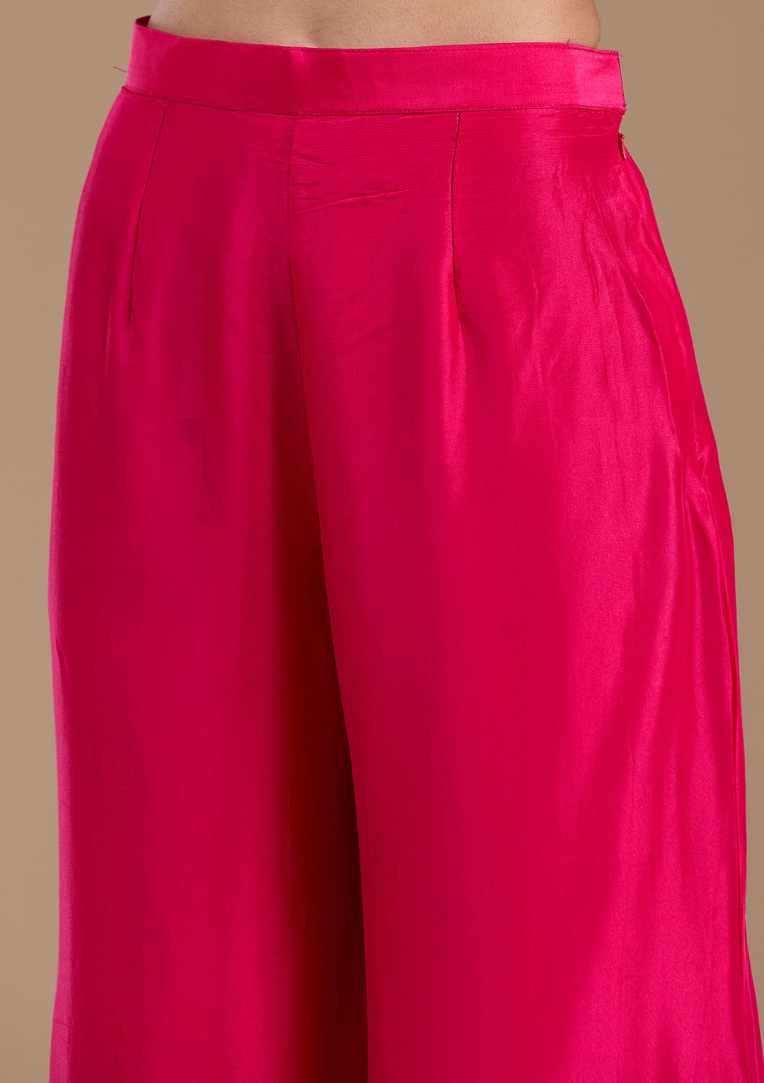 Brown Zariwork (Gold) Soft Raw Silk Readymade Salwar Suit