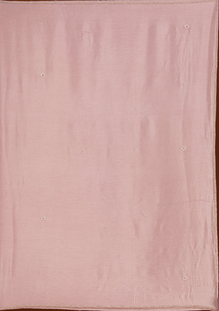 Pink Cutdana Tissue Readymade Salwar Suit