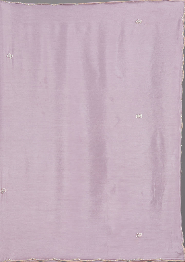 Mauve Cutdana Tissue Readymade Salwar Suit