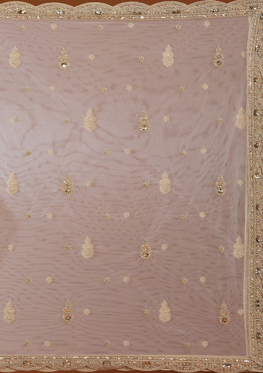 Off White Zariwork (Gold) Raw Silk Readymade Salwar Suit