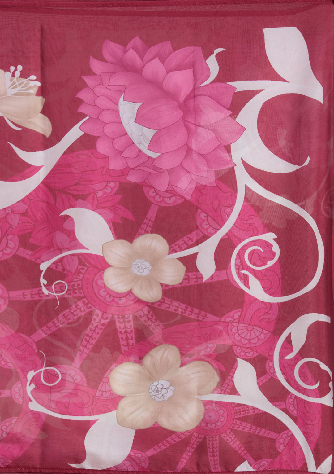 Maroon Cutdana Chanderi Readymade Salwar Suit