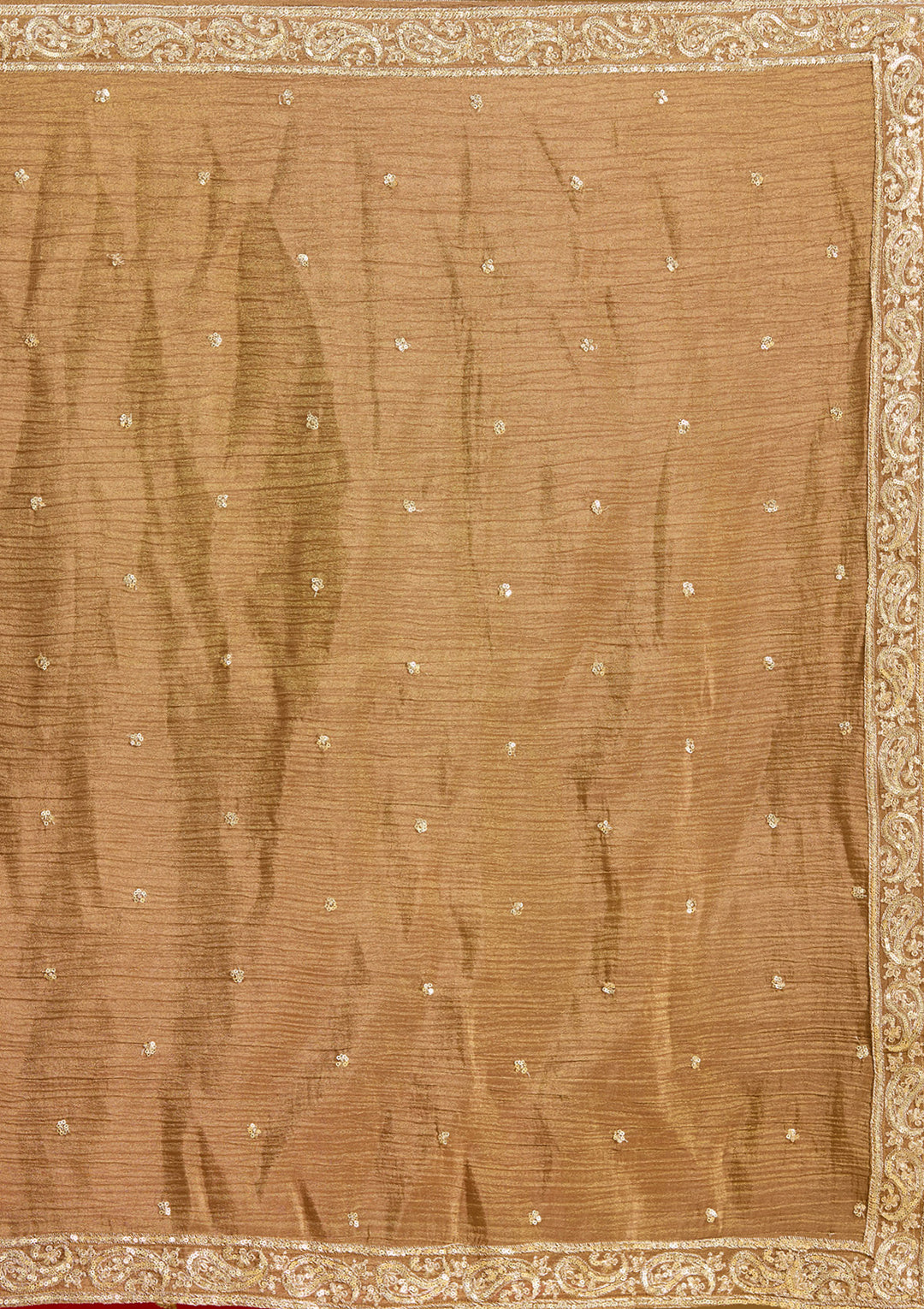 Mehendi Cutdana Tissue Readymade Salwar Suit