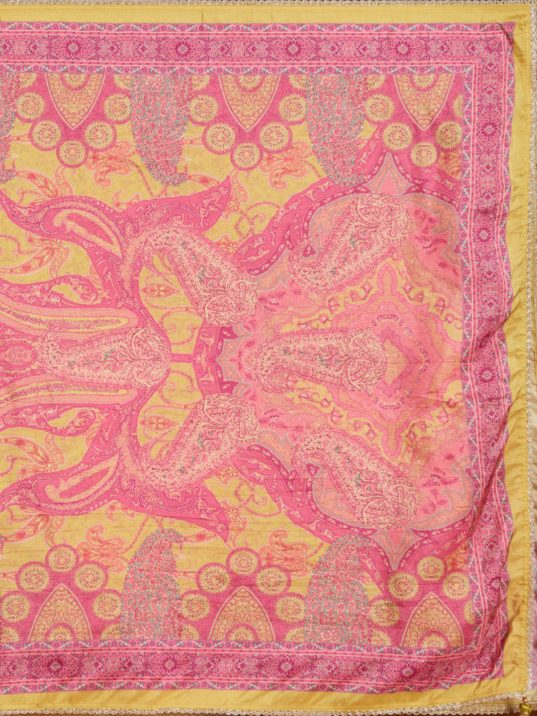 Mehandi Green Zariwork (Gold) Brocade Readymade Salwar Suit