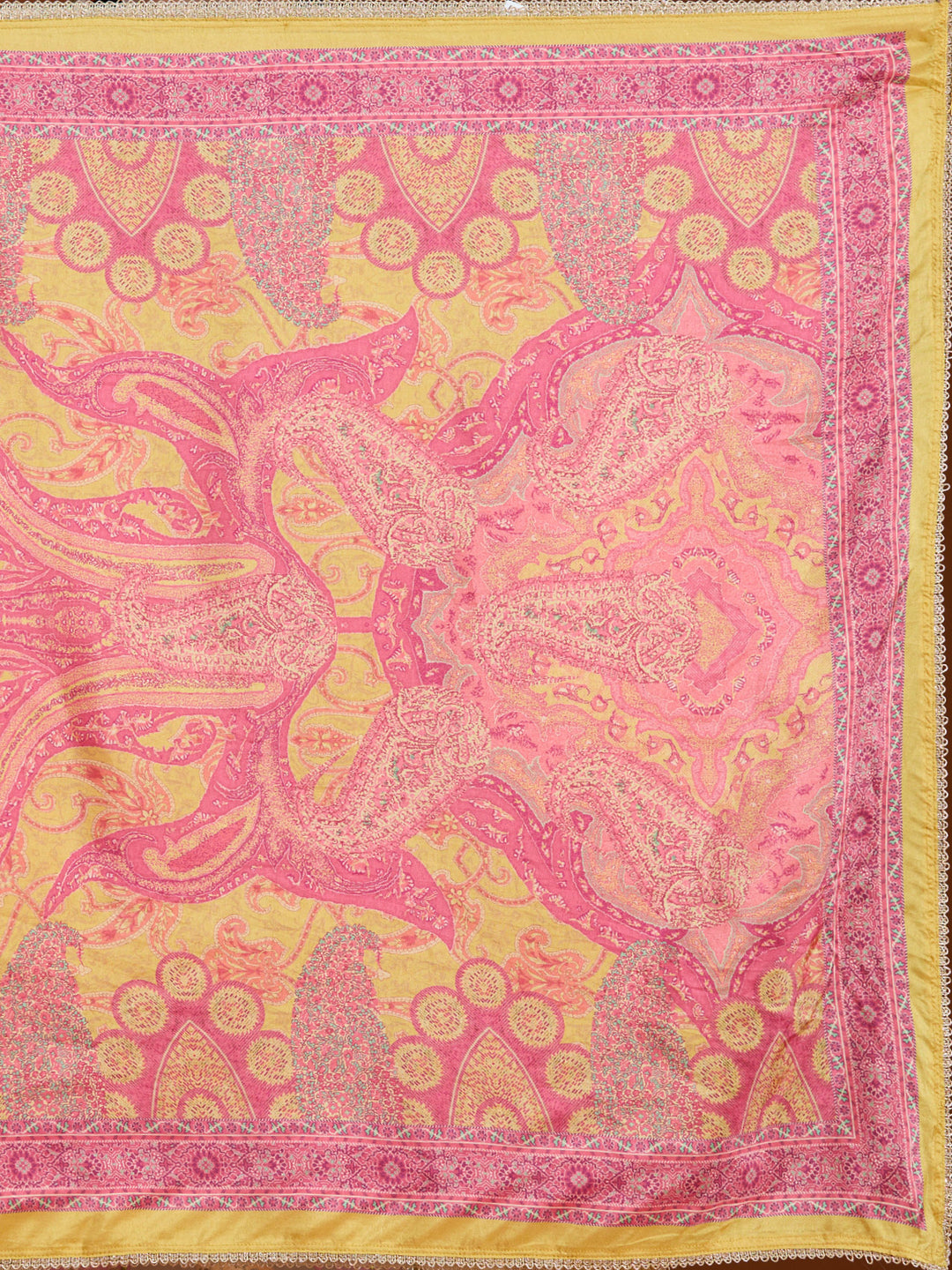 Mehandi Green Threadwork Soft Raw Silk Readymade Salwar Suit