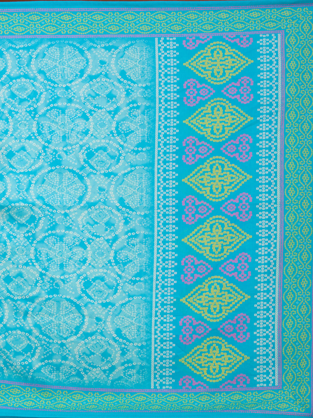 Turquoise Blue Threadwork Chanderi Readymade Salwar Suit