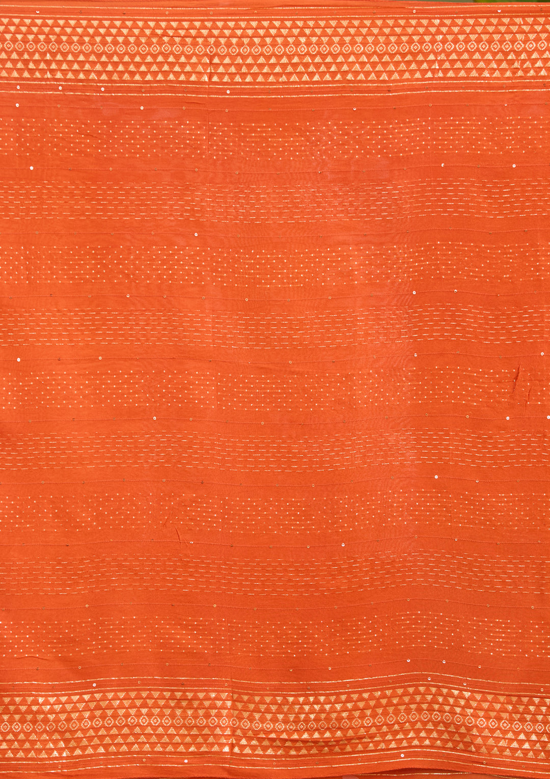 Rust Cutdana Chanderi Readymade Salwar Suit