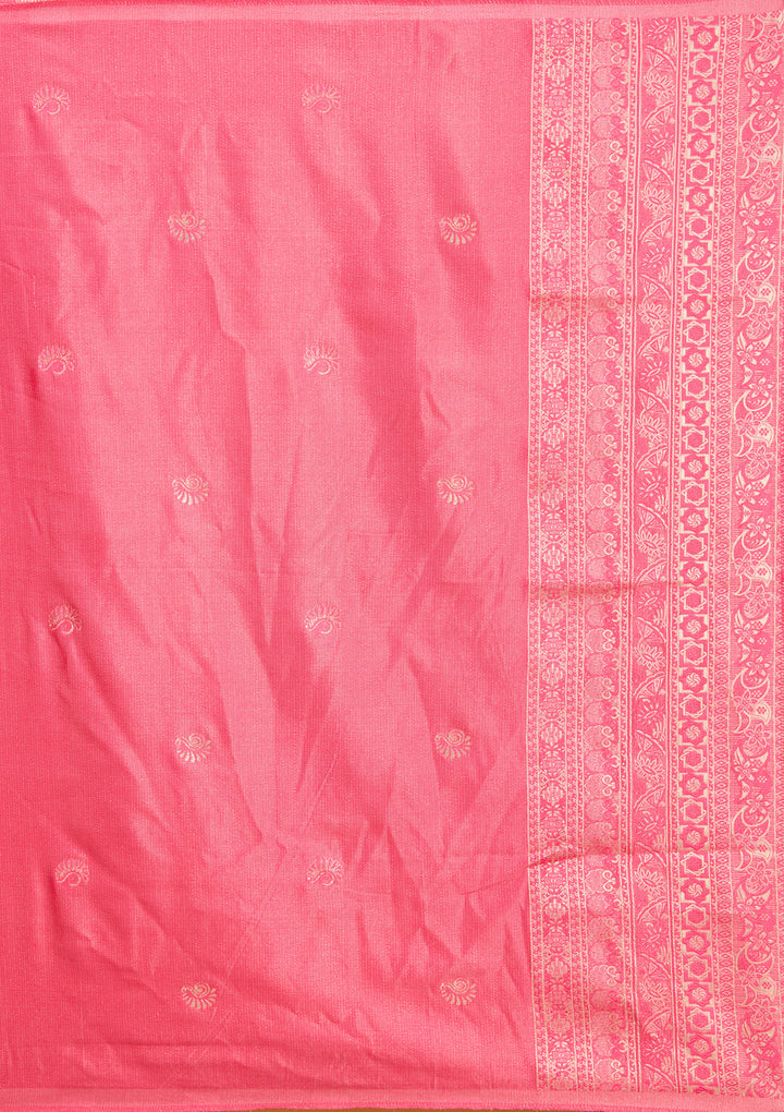 Beige Plain Brocade Readymade Salwar Suit