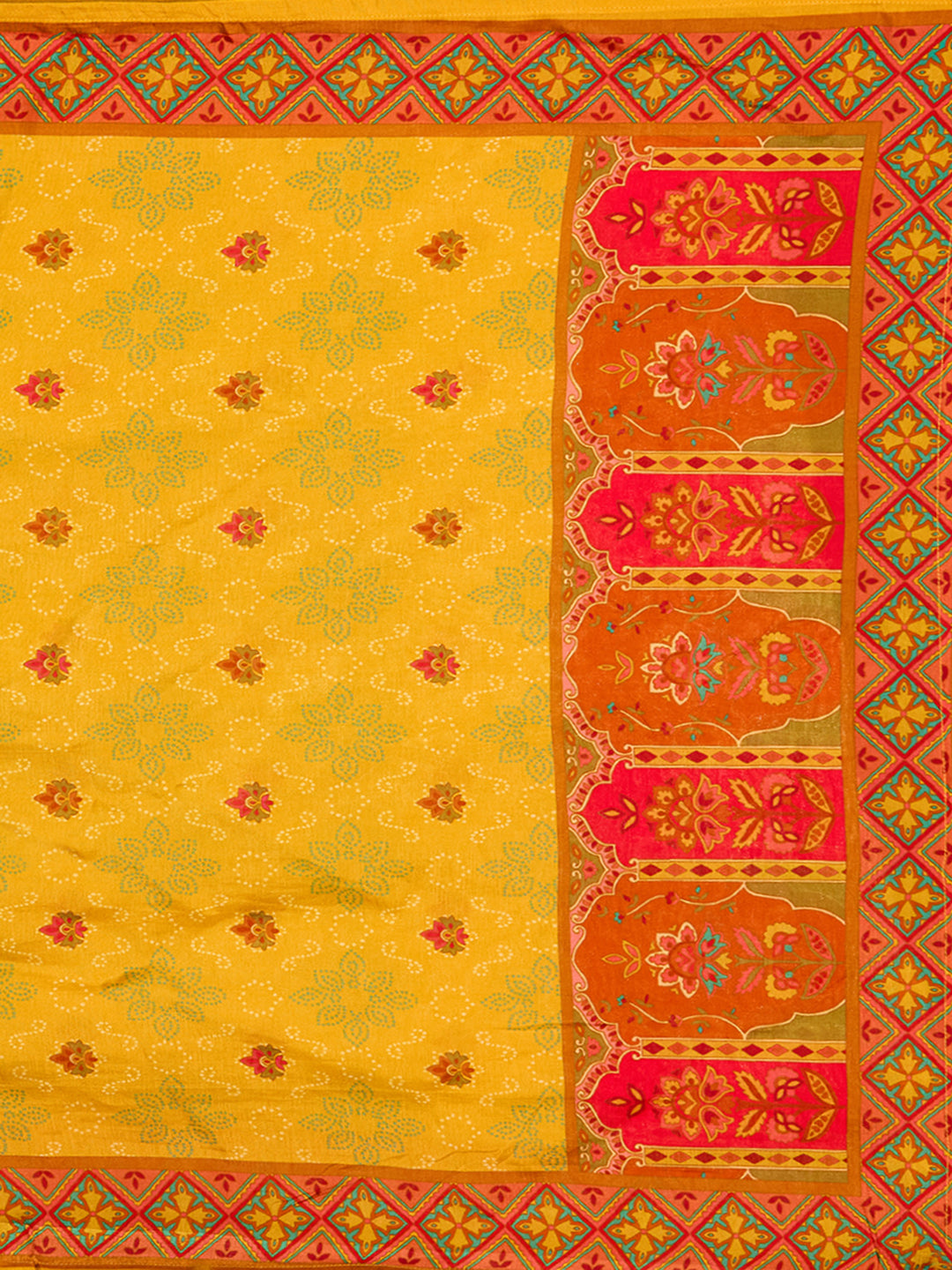 Mustard Yellow Sequins Soft Raw Silk Readymade Salwar Suit