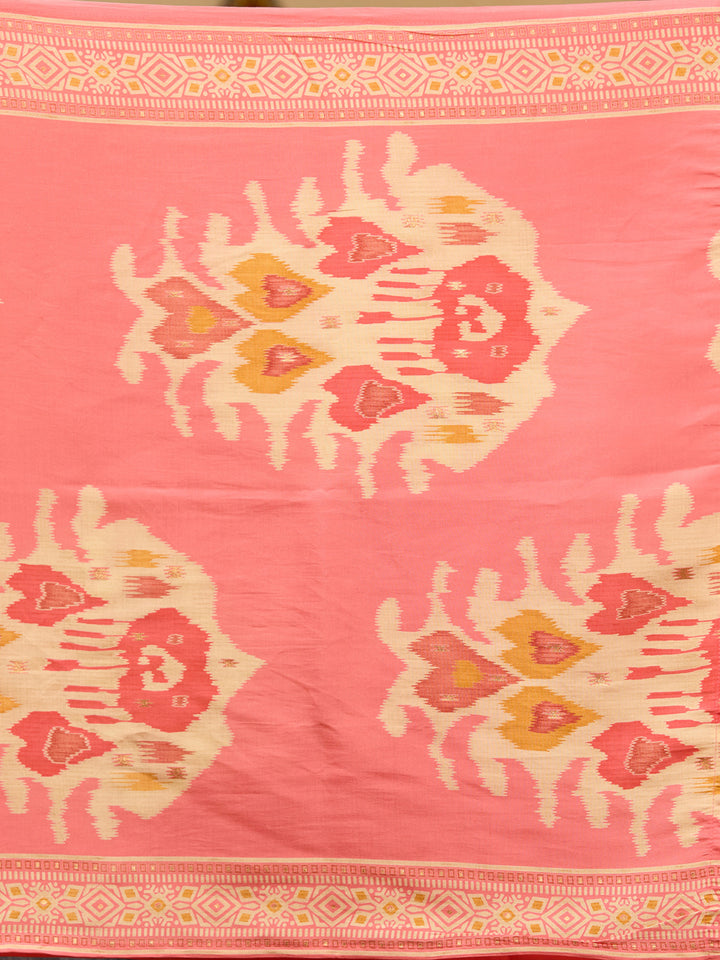 Peach Sequins Chanderi Readymade Salwar Suit