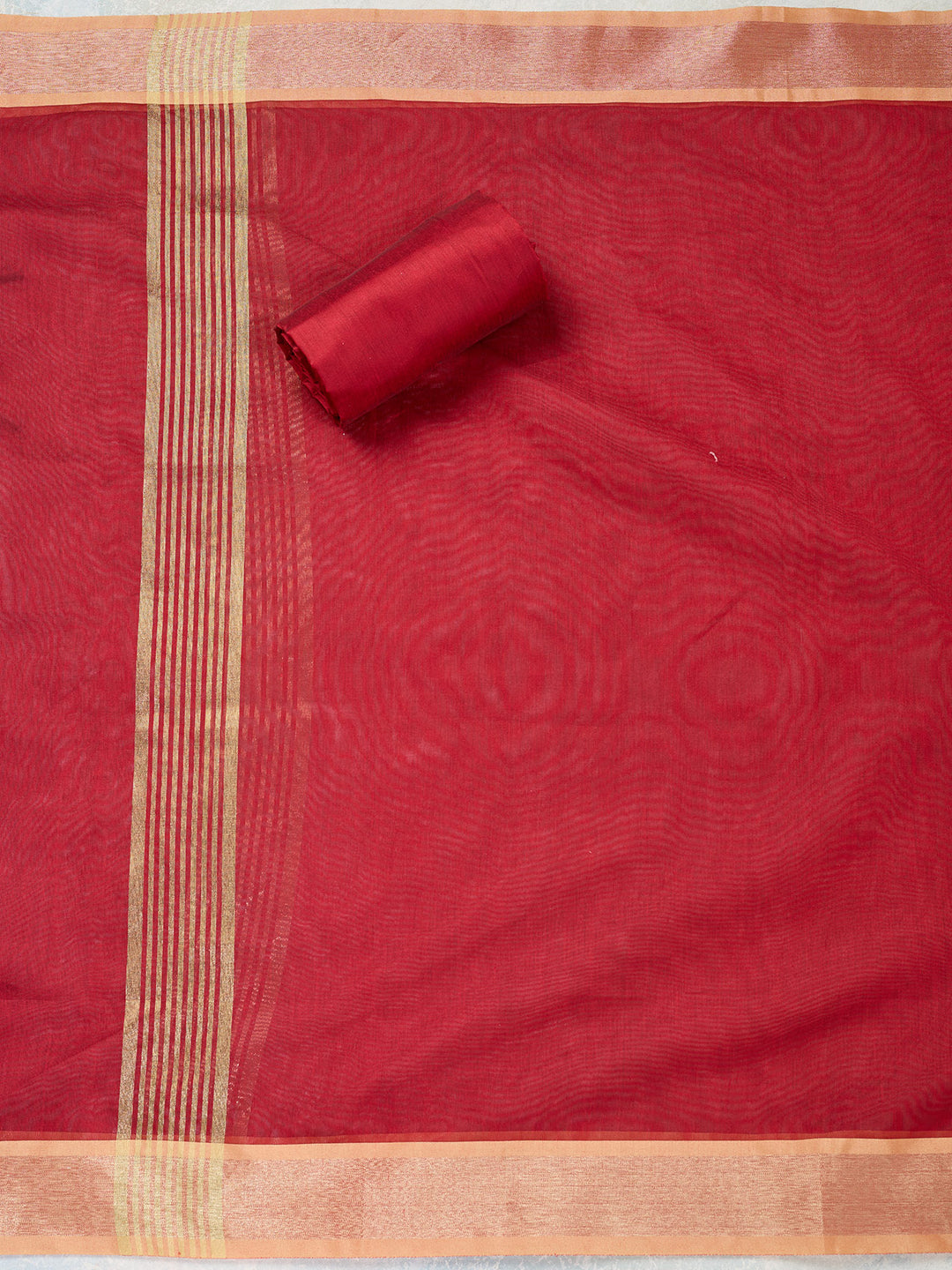 Beige Zariwork (Gold) Banarasi Unstitched Salwar Suit