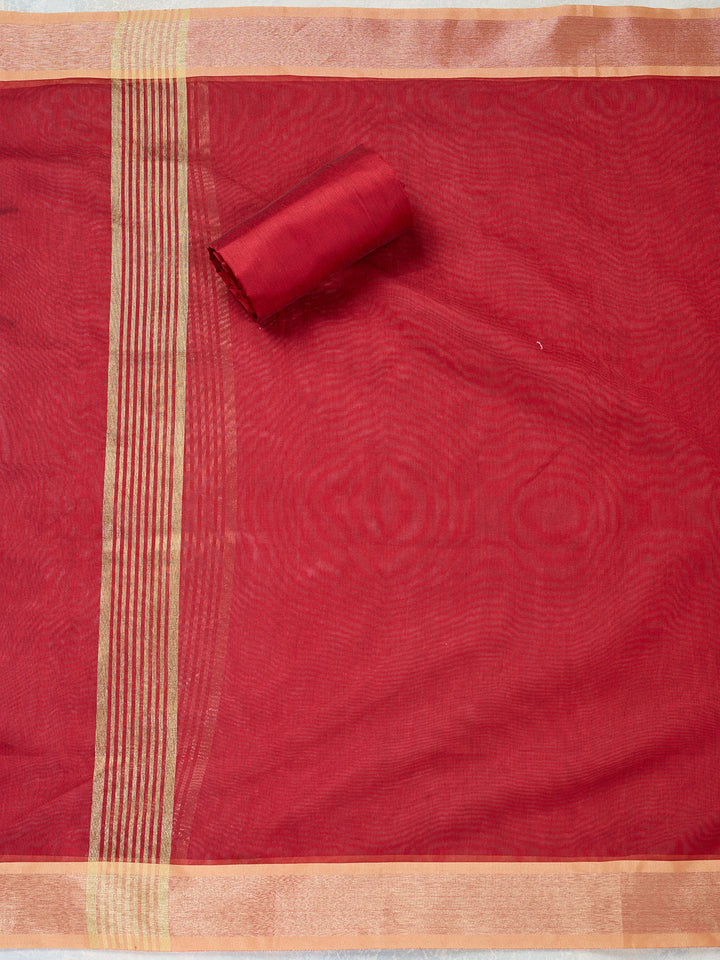 Beige Zariwork (Gold) Banarasi Unstitched Salwar Suit