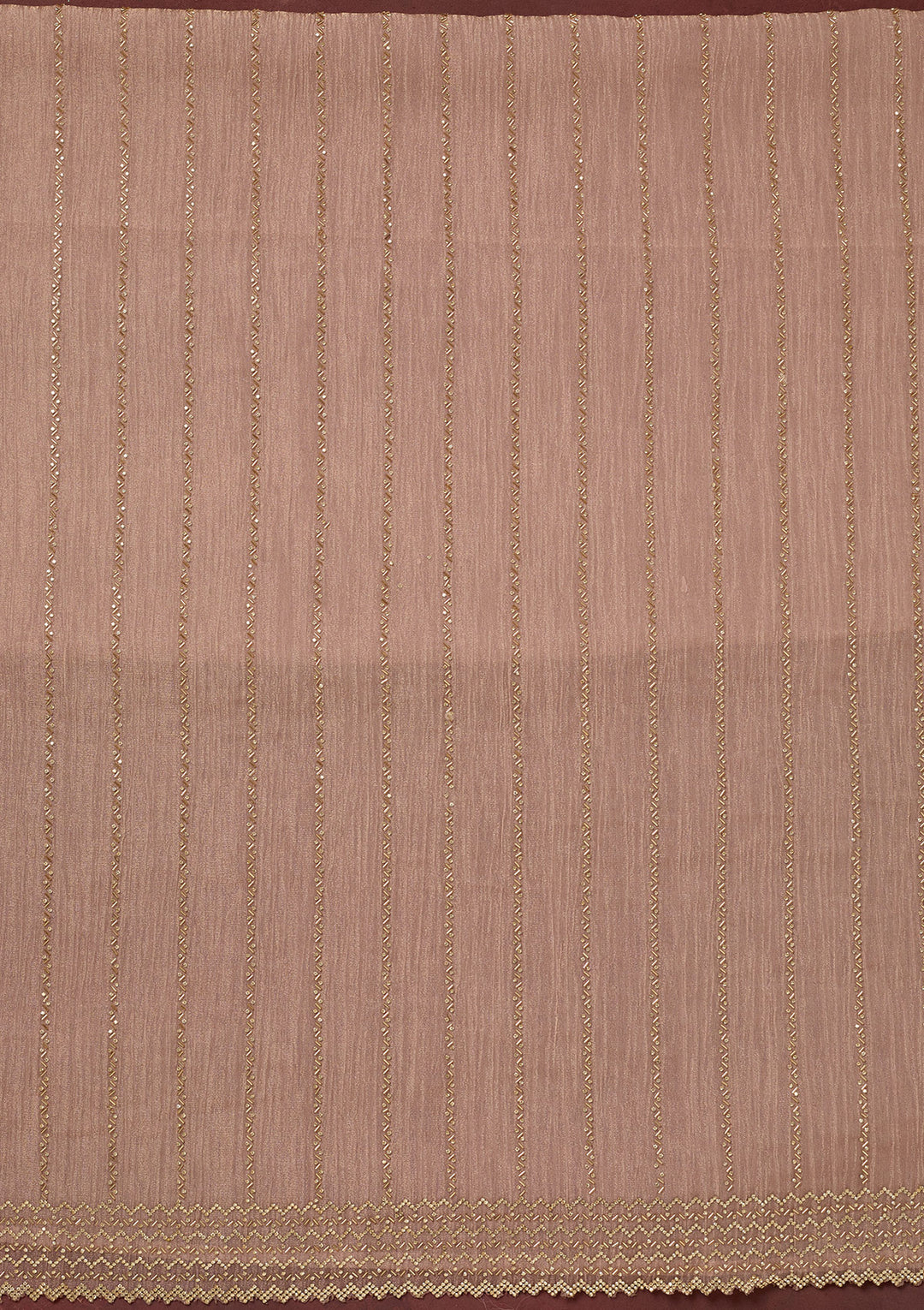 Peach Stonework Tissue Unstitched Salwar Suit
