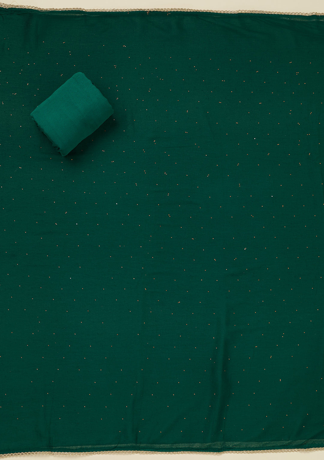 Rama Green Threadwork Georgette Unstitched Salwar Suit