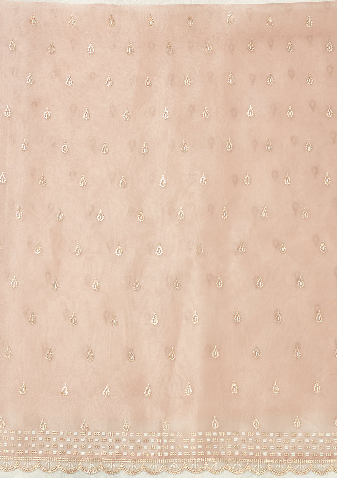 Lavender Stonework (Gold) Tissue Unstitched Salwar Suit