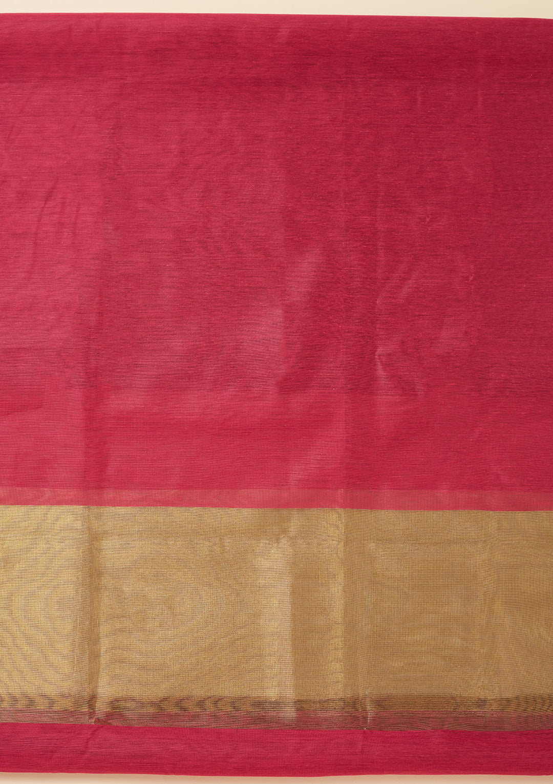 Magenta Pink Zariwork (Gold) Tissue Unstitched Salwar Suit