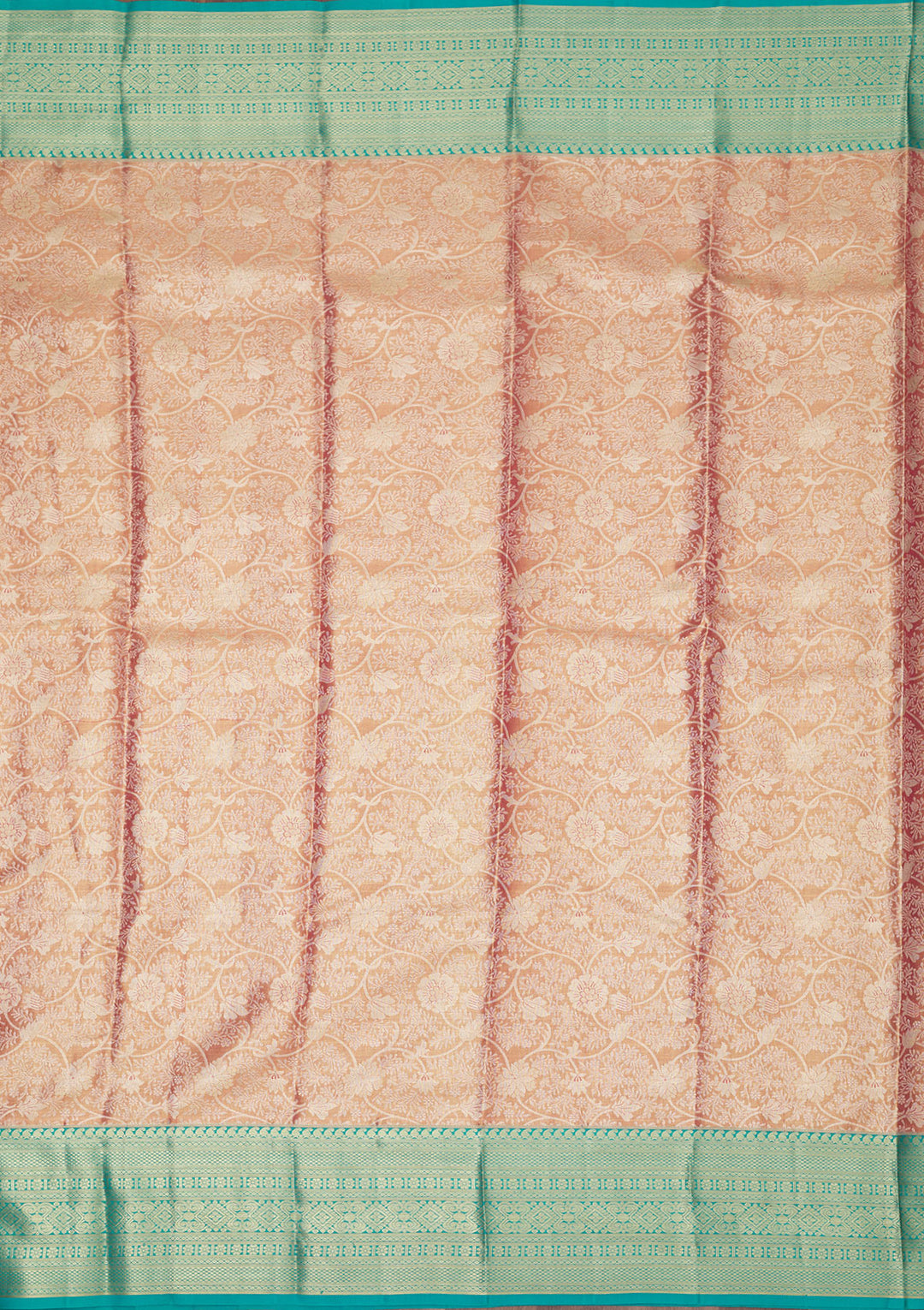 Baby Pink Zariwork Pure Silk Saree