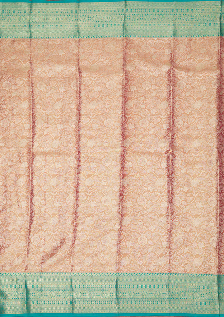 Baby Pink Zariwork Pure Silk Saree