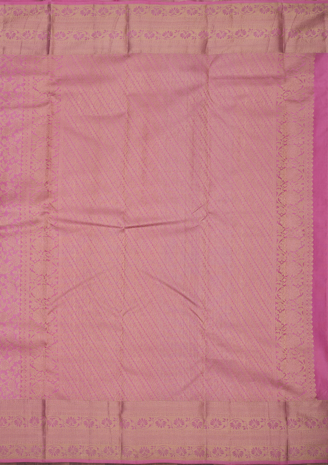Baby Pink Zariwork Pure Silk Saree