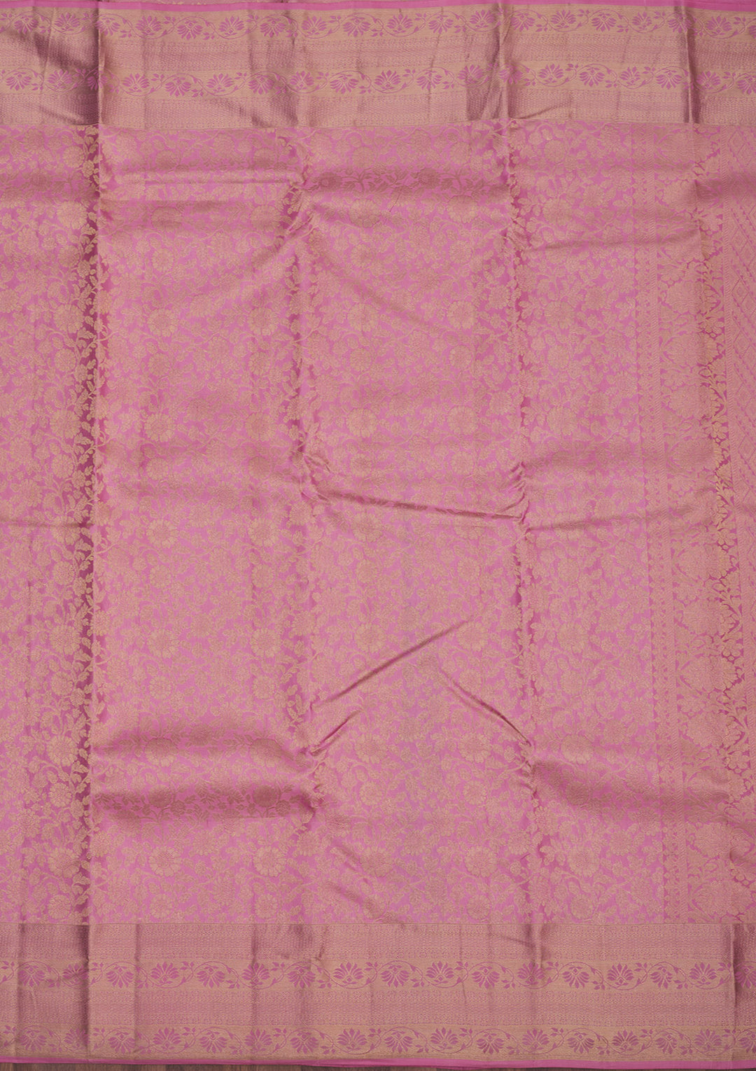 Baby Pink Zariwork Pure Silk Saree