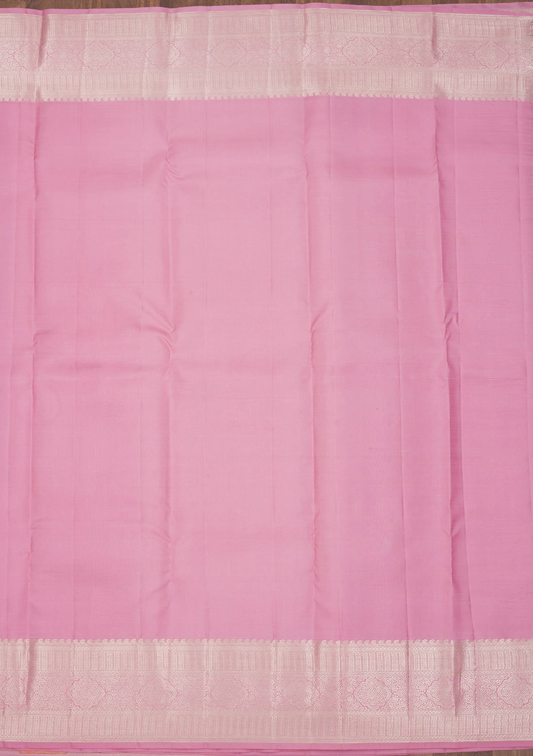 Baby Pink Zariwork Pure Silk Saree