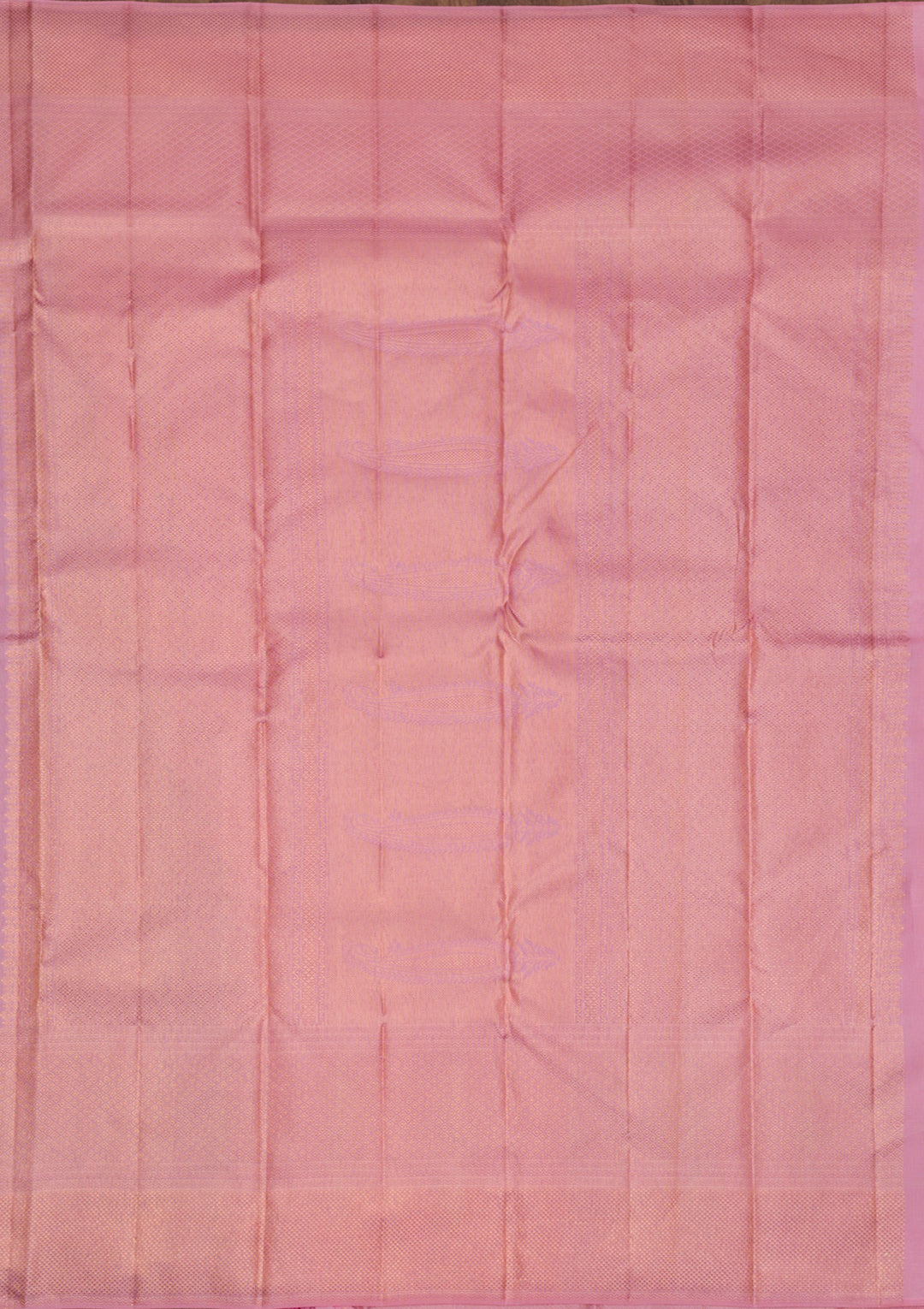 Baby Pink Copper Zariwork Pure Silk Saree