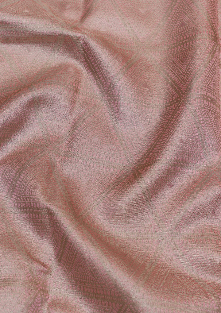 Baby Pink Zariwork Kanjivaram Pure Silk Saree