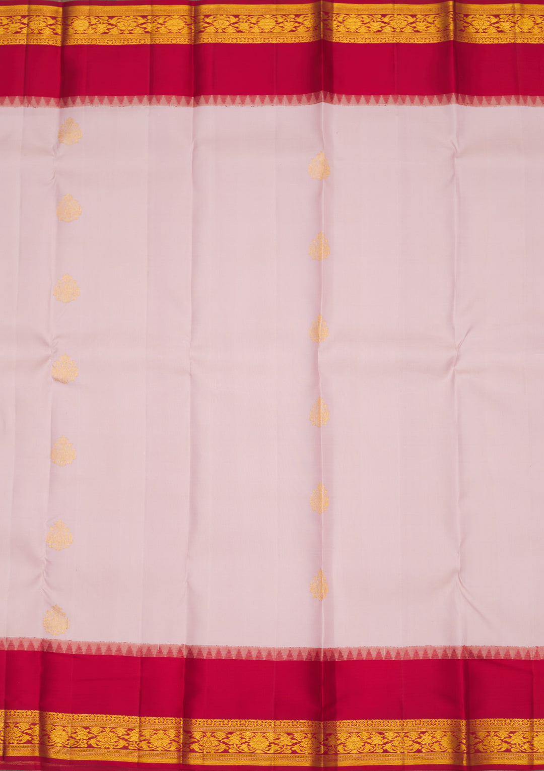 Baby Pink Zariwork Pure Silk Saree