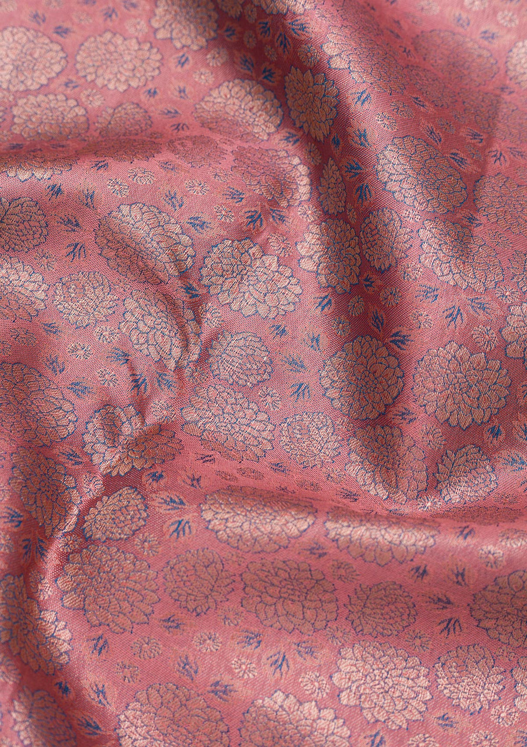 Baby Pink Zariwork Pure Silk Saree