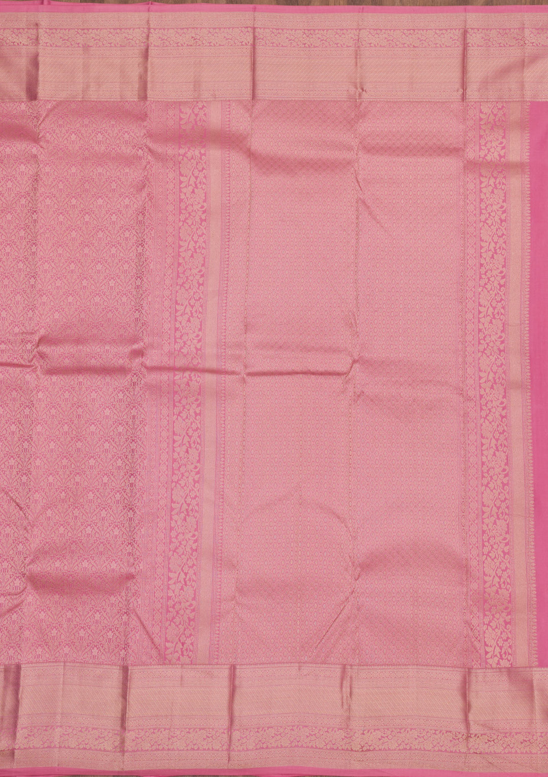 Baby Pink Zariwork Pure Silk Saree