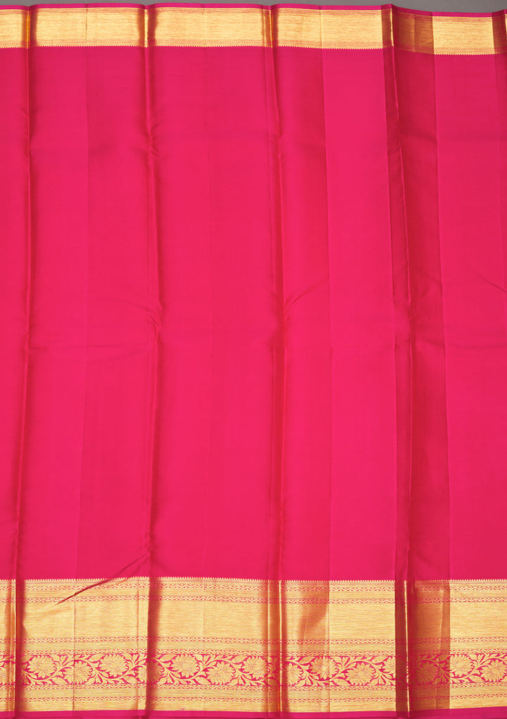 Baby Pink Zariwork Pure Silk Saree