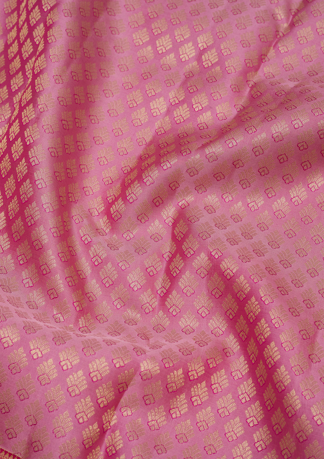 Baby Pink Zariwork Pure Silk Saree