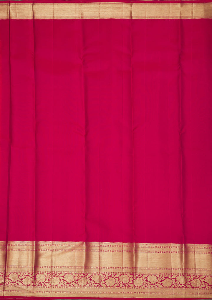 Baby Pink Zariwork Pure Silk Saree