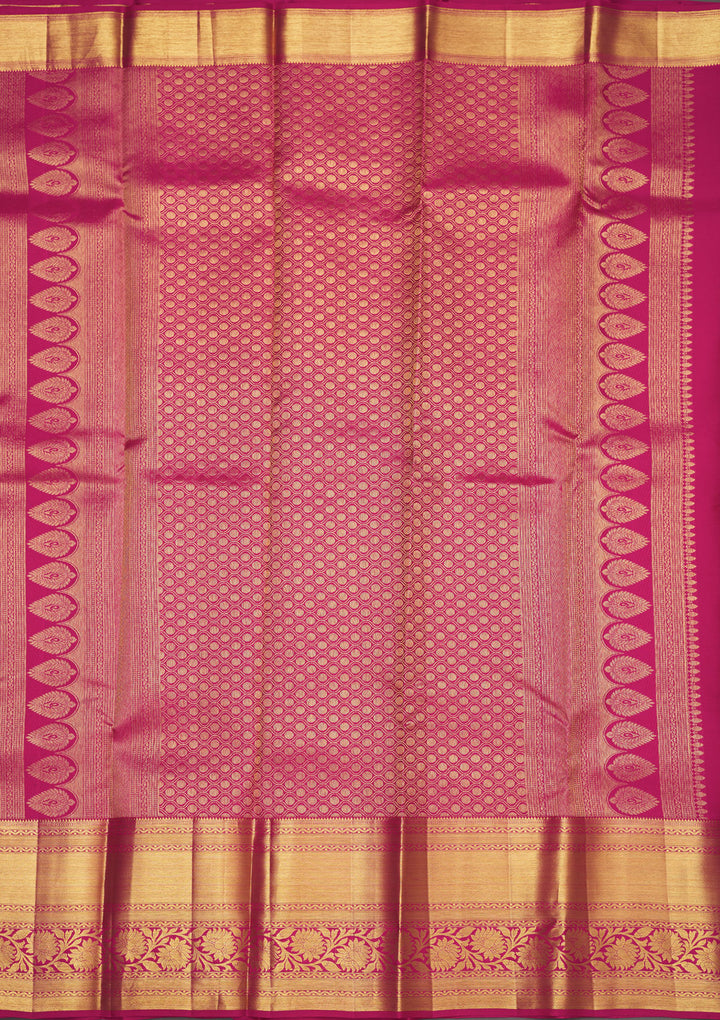 Baby Pink Zariwork Pure Silk Saree