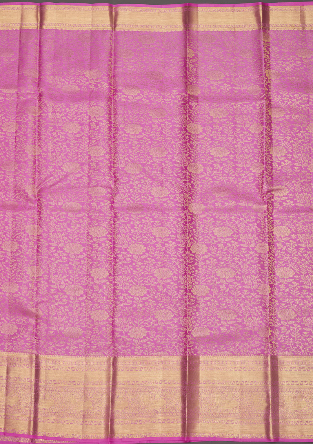 Baby Pink Zariwork Pure Silk Saree