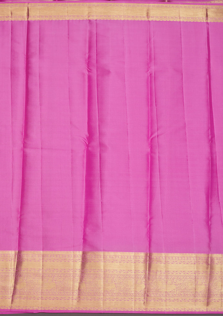 Baby Pink Zariwork Pure Silk Saree