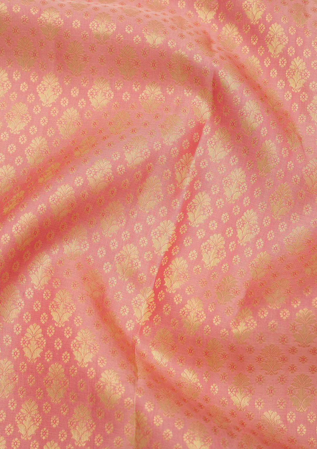 Baby Pink Zariwork Pure Silk Saree