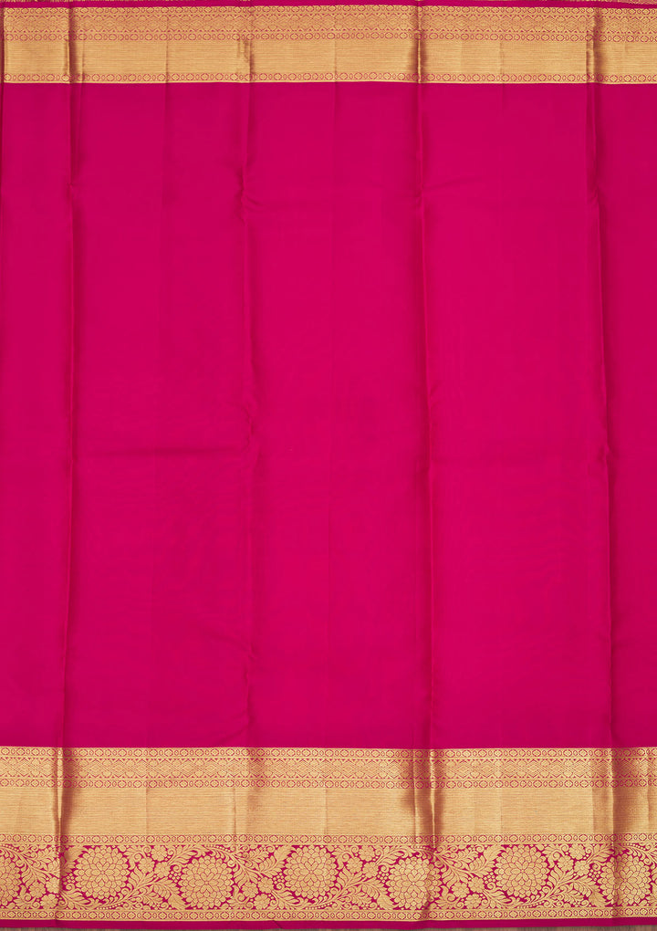 Baby Pink Zariwork Pure Silk Saree