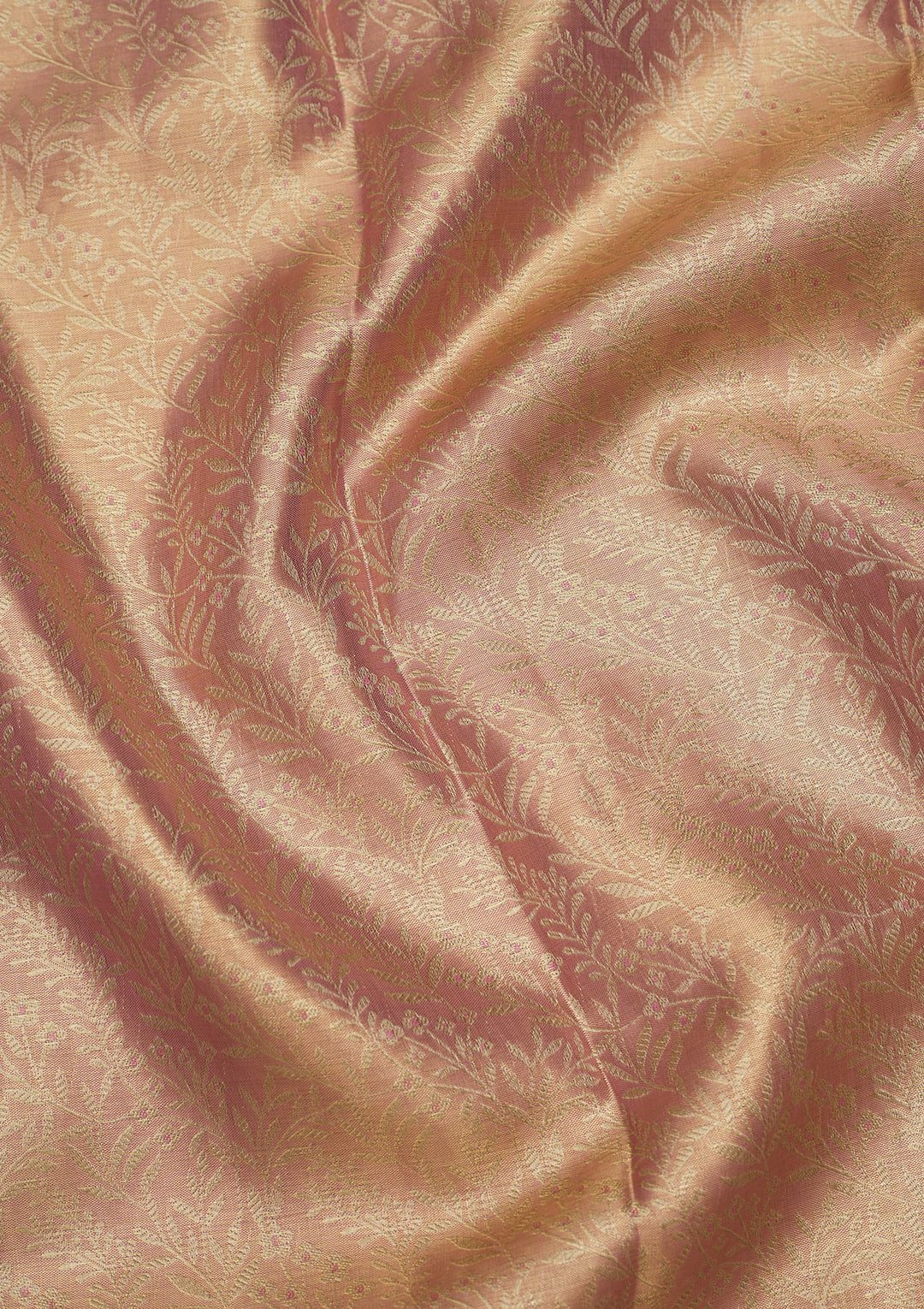 Baby Pink Zariwork Pure Silk Saree