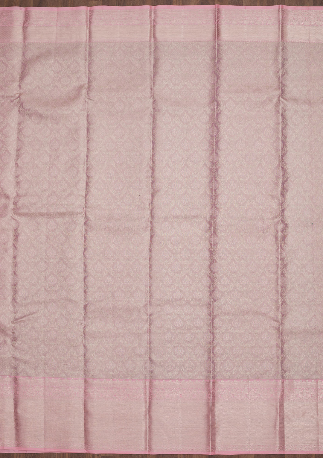 Baby Pink Zariwork Pure Silk Saree