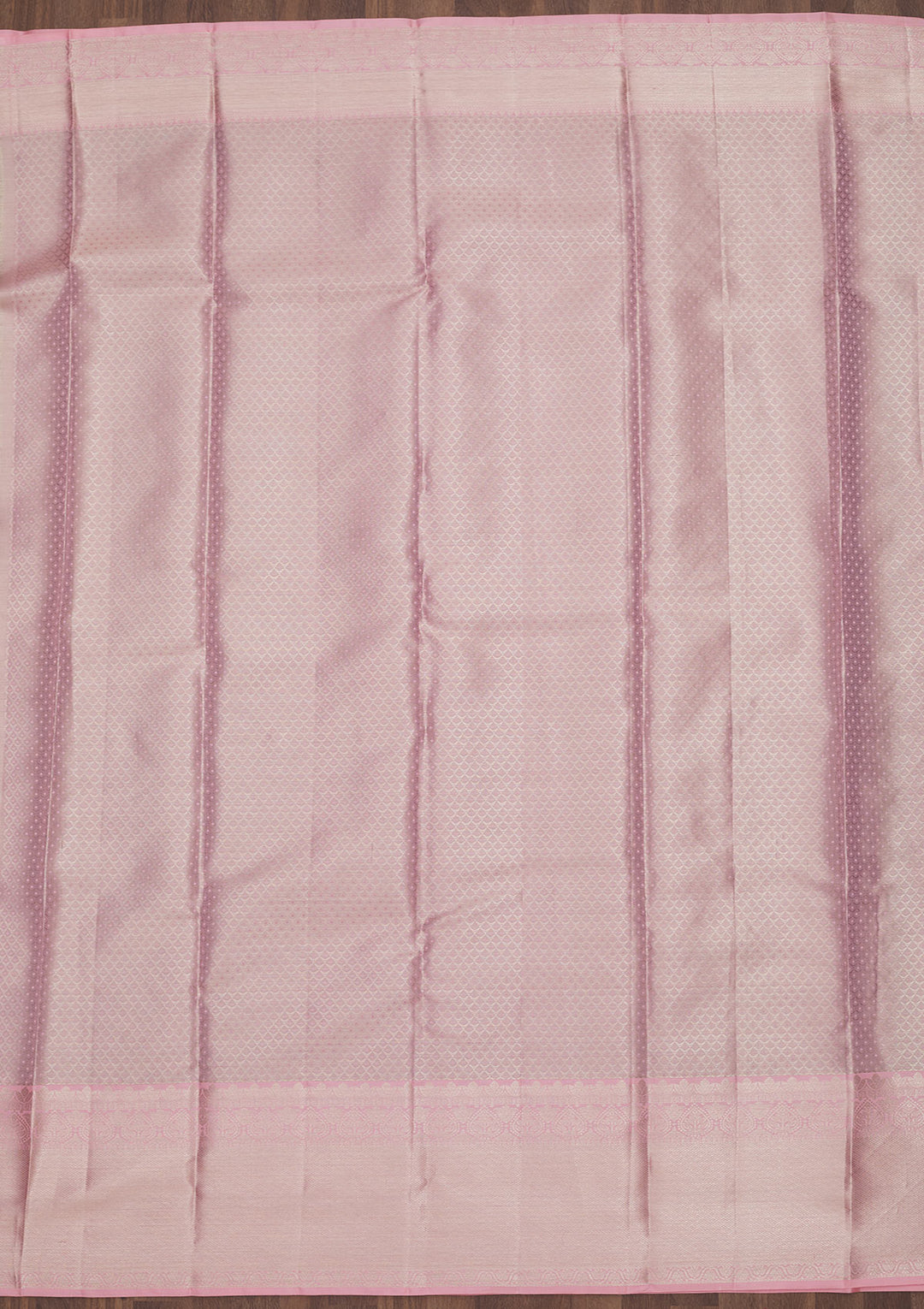 Baby Pink Zariwork Pure Silk Saree