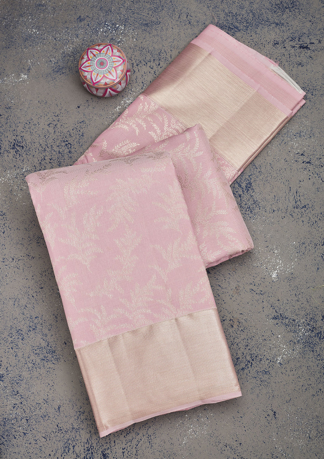 Lavender Zariwork Pure Silk Saree