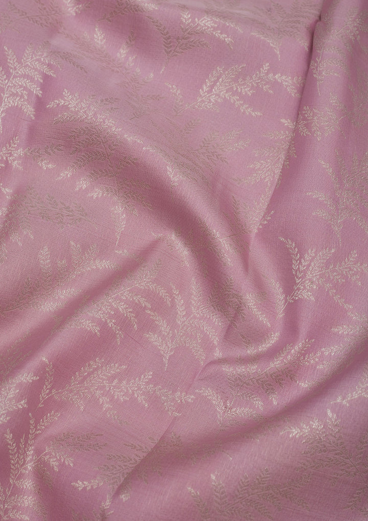 Lavender Zariwork Pure Silk Saree